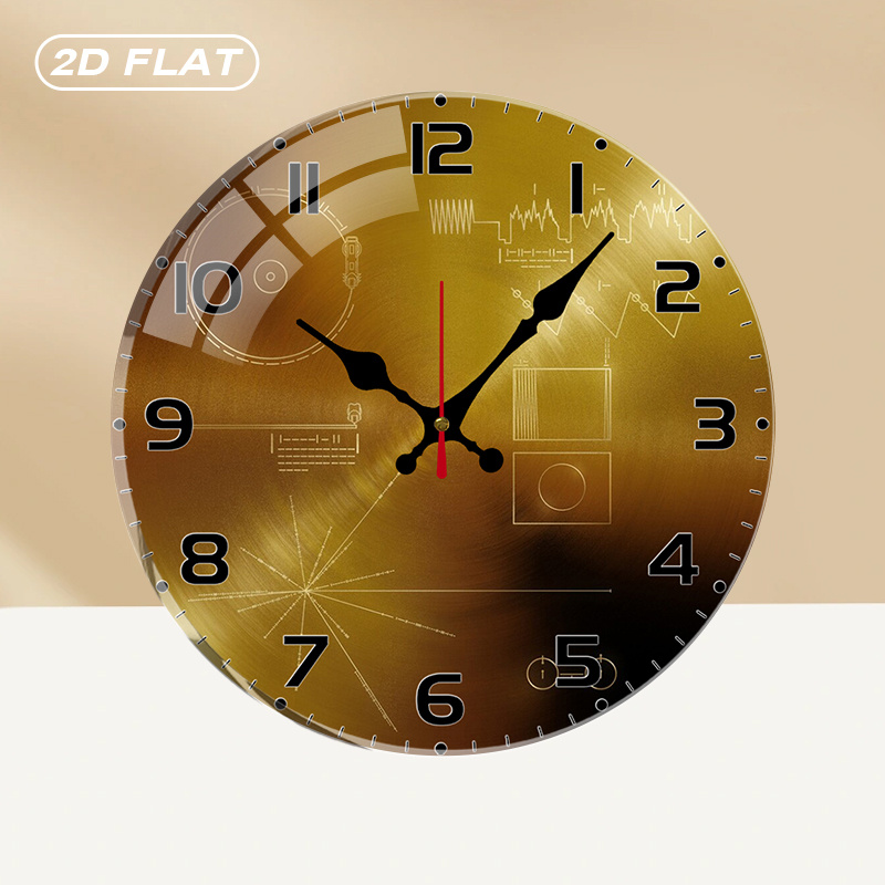 Tech Office Wall - Настенные часы Tech Style Round Silent