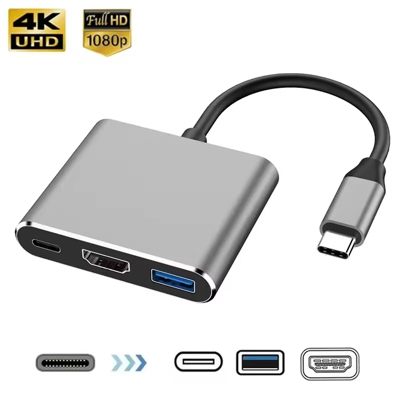 Док-станция 3 в 1 USB PD HDMI, – обзор и цена Docking Station Usb C