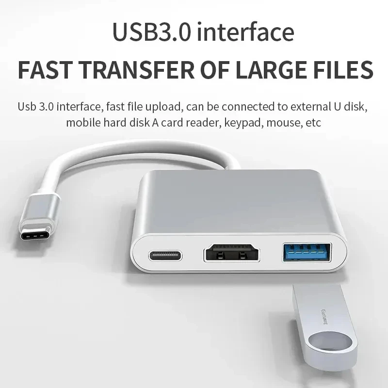 Док-станция 3 в 1 USB PD HDMI, – обзор и цена Docking Station Usb C