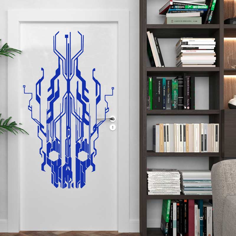 Виниловая наклейка на стену в  – обзор и цена Tech Office Wall
