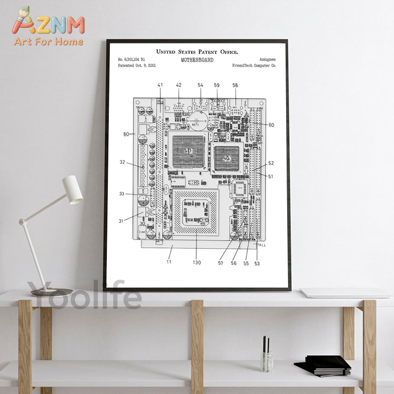 Картина на холсте с изображени – обзор и цена Tech Office Wall
