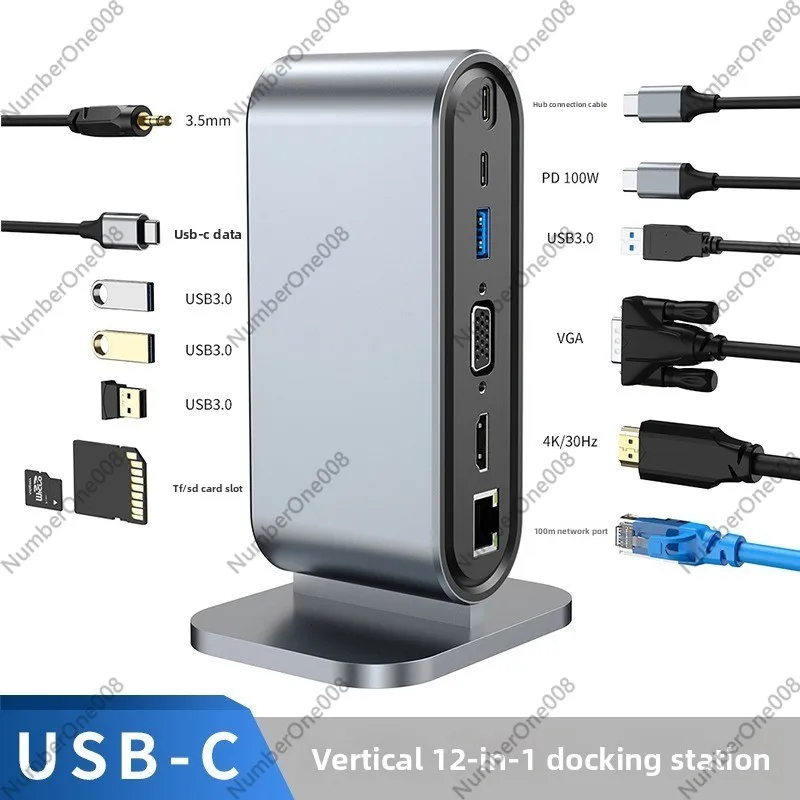 12-портовая вертикальная USB-д – обзор и цена Docking Station Usb C