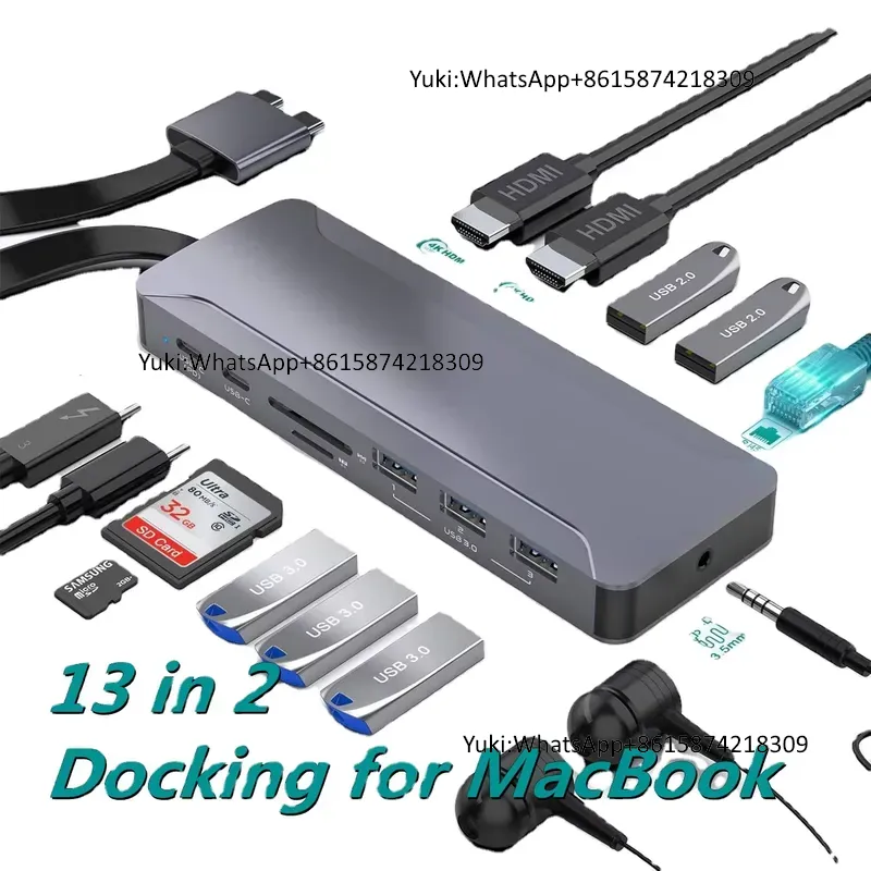 Популярная док-станция с двумя – обзор и цена Docking Station Usb C