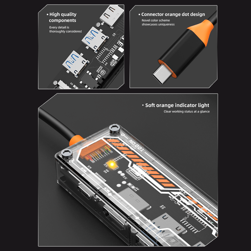 6-в-1 USB-C хаб для MacBook Pr – обзор и цена Docking Station Usb C