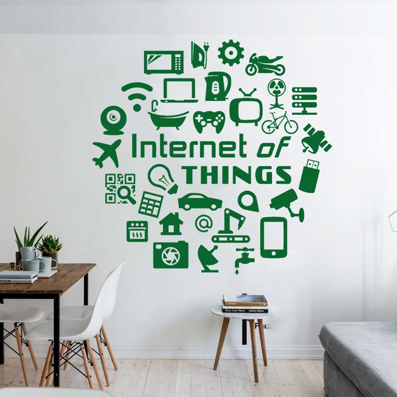 Технологические виниловые накл – обзор и цена Tech Office Wall