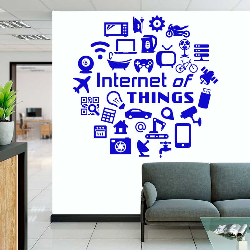 Технологические виниловые накл – обзор и цена Tech Office Wall