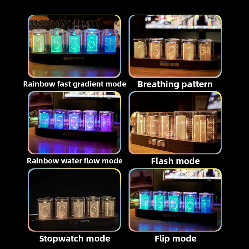RGB LED-часы Nixie Tube для ге – обзор и цена Office Tech Set Up