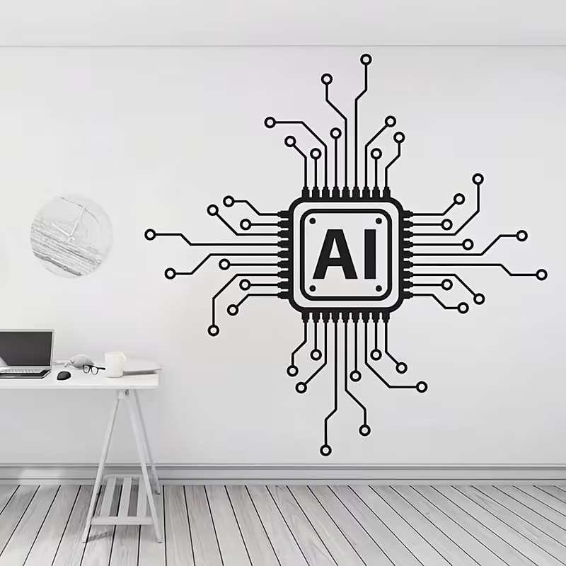 Виниловая наклейка на стену с  – обзор и цена Tech Office Wall