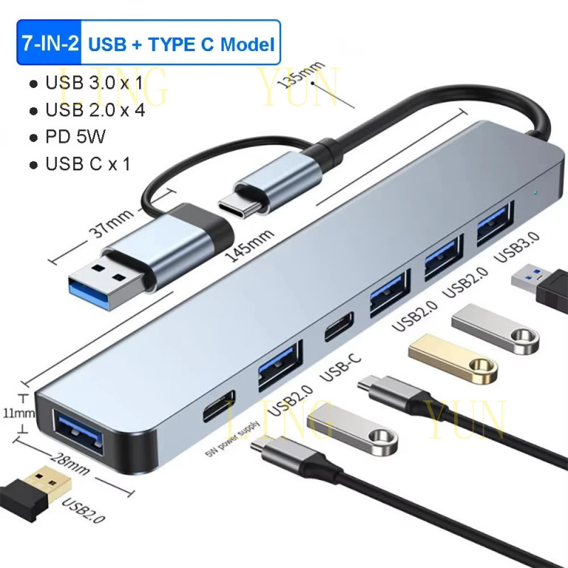 Многопортовый USB-C хаб-док-ст – обзор и цена Docking Station Usb C