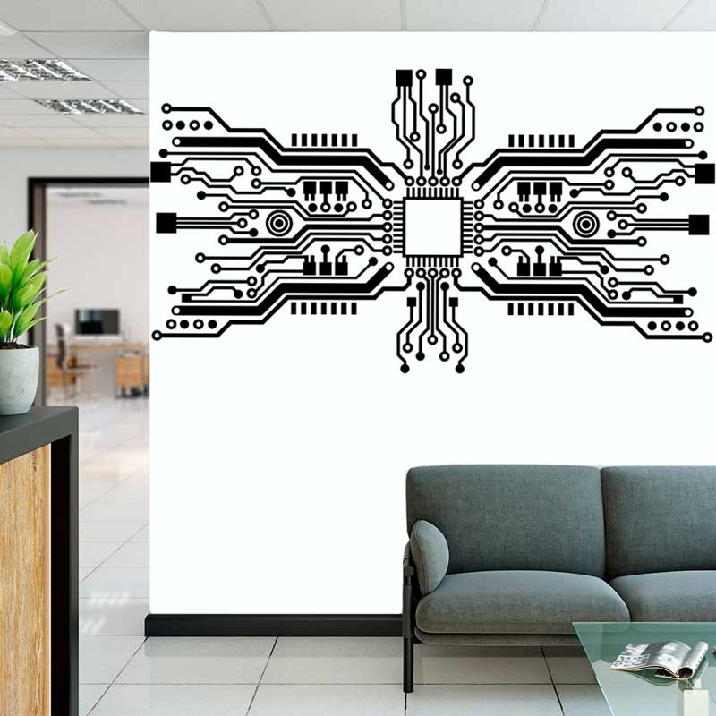 Монтажная плата, наклейка на с – обзор и цена Tech Office Wall